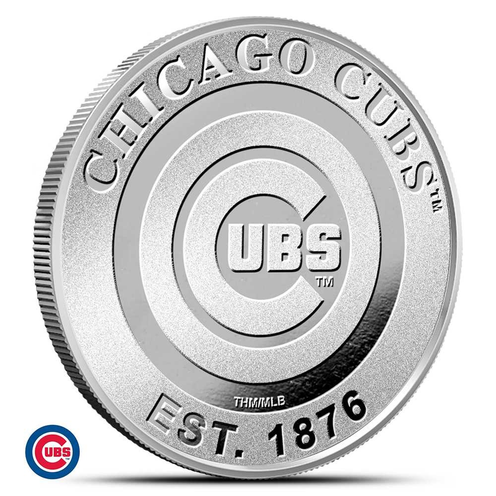 1 oz MLB Chicago Cubs Silver Round (BU)