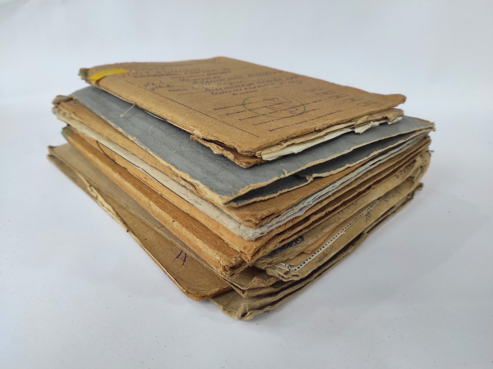 10 folders with Soviet vintage documents 1940s-1980s