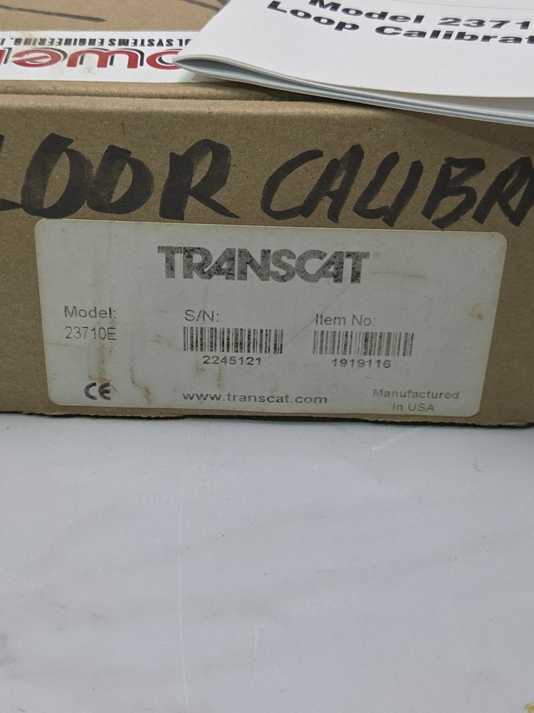 Transcat 23710E Current Loop Calibrator ProLine