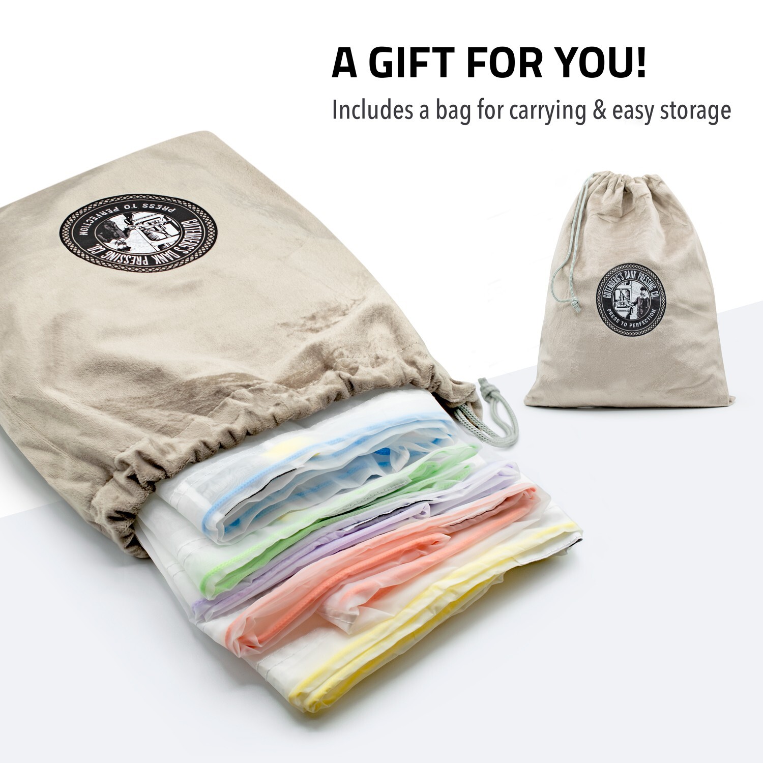 Gutenberg's Dank Pressing Co. All Mesh 20 Gallon Bubble Bags