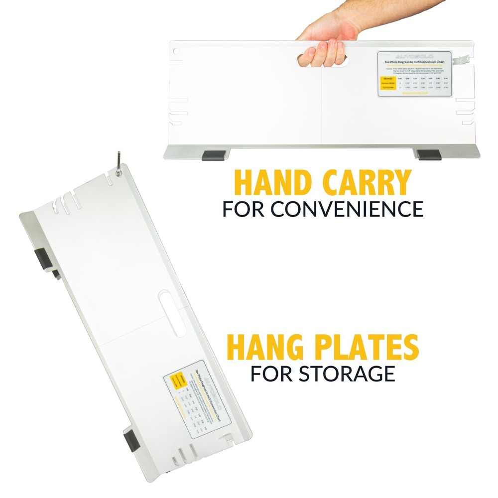 Toe Alignment Plates - Wheel Alignment Tool Kit for Automotive Wheel Alignment