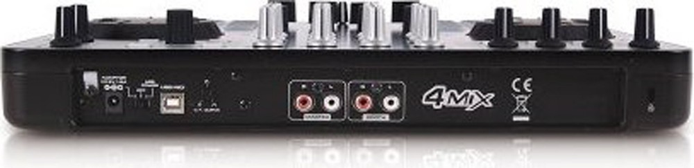 DJ-Tech - 4MIX - 4-Channel Controller w/ Audio Interface + Virtual DJ LE