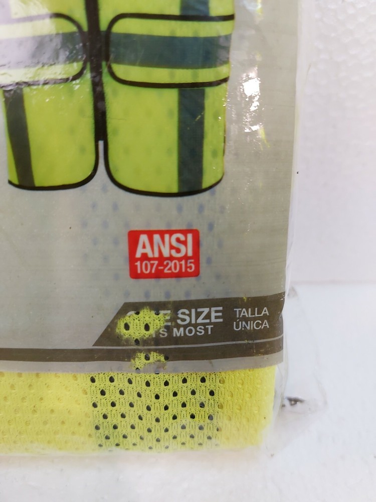 HDX Yellow Adjustable Safety Vest Class 2 ANSI