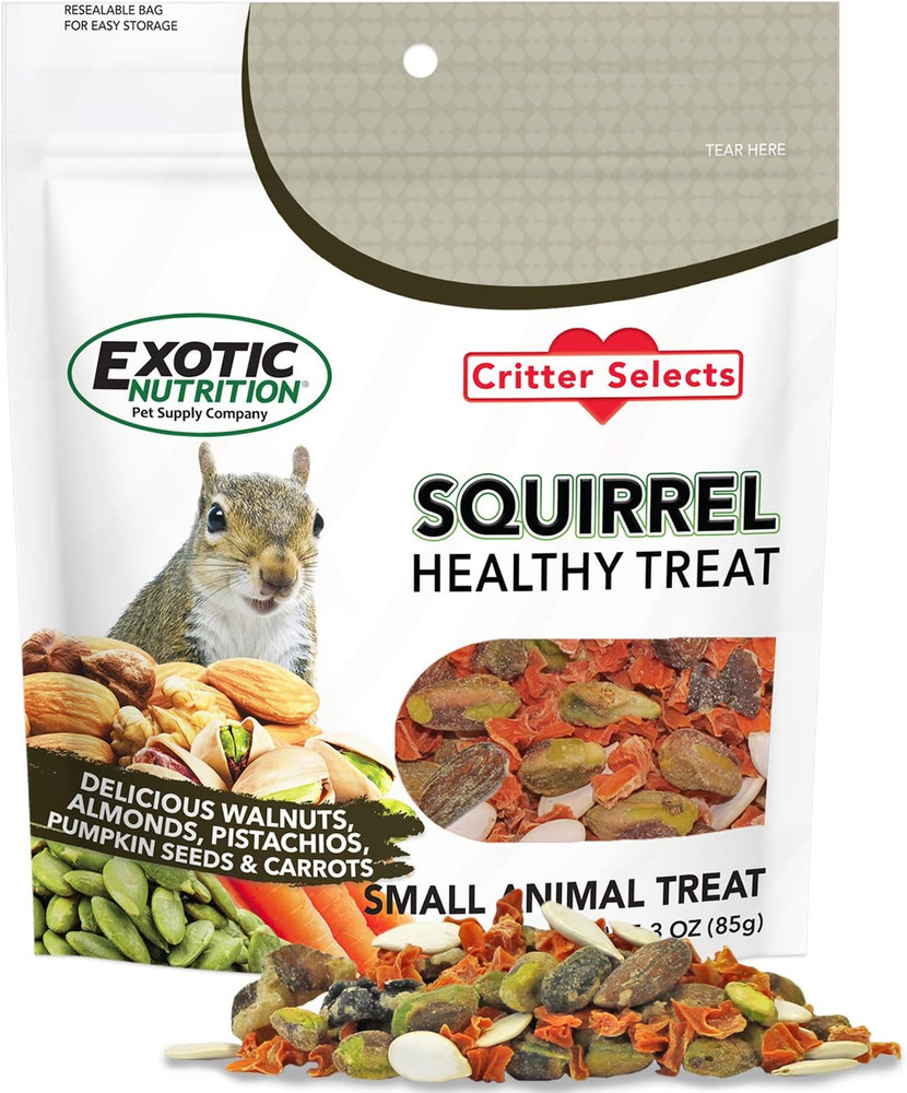 Starter Package for Squirrels - Includes Healthy Food, Nest Box, Nesting Materia