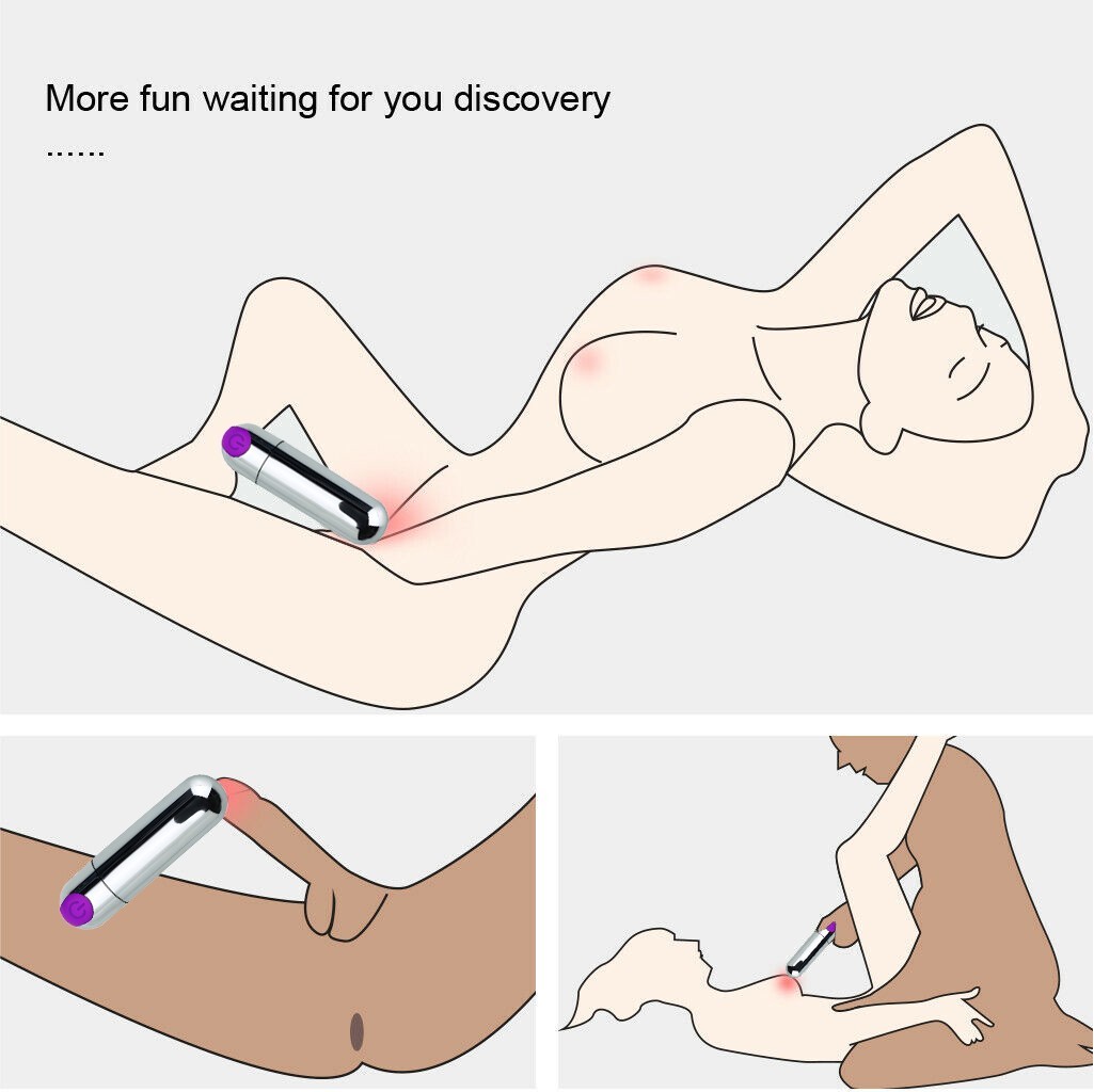 Women Mini Powerful Bullet Shape 10 Speed Vibrating Neck Body Massage Personal