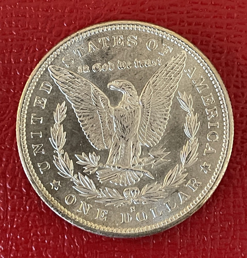 1879 S Morgan Silver Dollar, Choice to Gem Uncirculated.