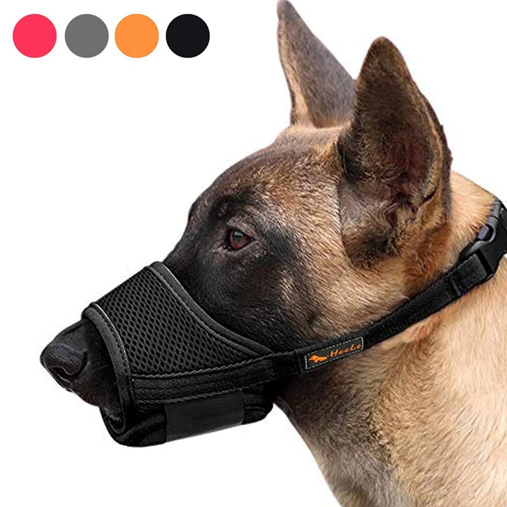 Dog Muzzle,Soft Nylon Muzzle Anti Biting Barking Chewing,Air Mesh Breathable ...