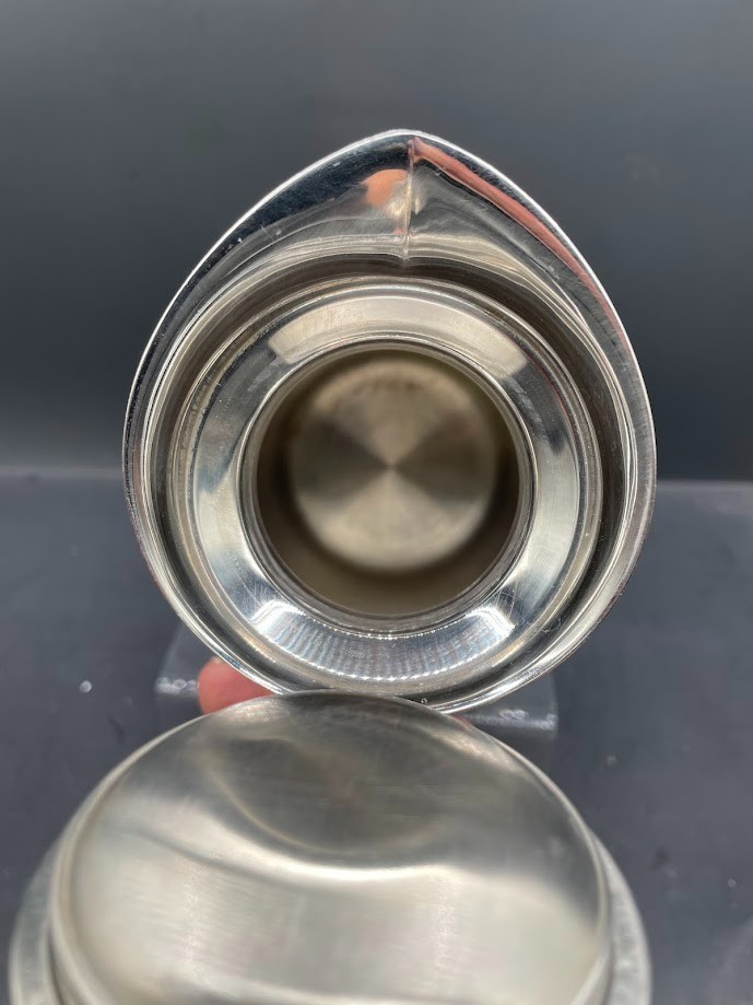 Vintage Stainless Insulated Silver Brit. Design Carafe Coffee Chocolate Pot