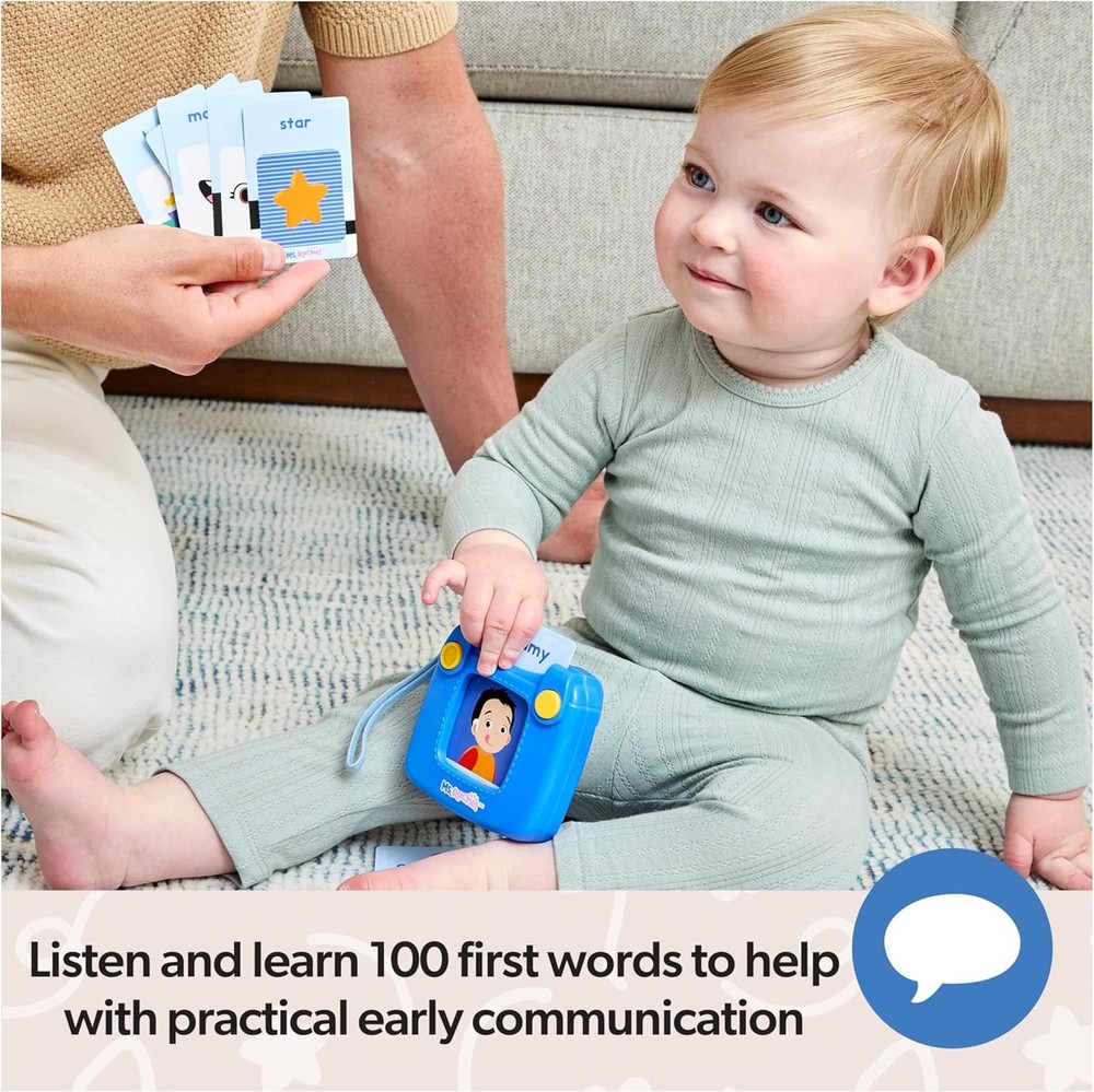Ms. Rachel First Words Talking Flash Cards with Electronic Reader, 100 Words Toy