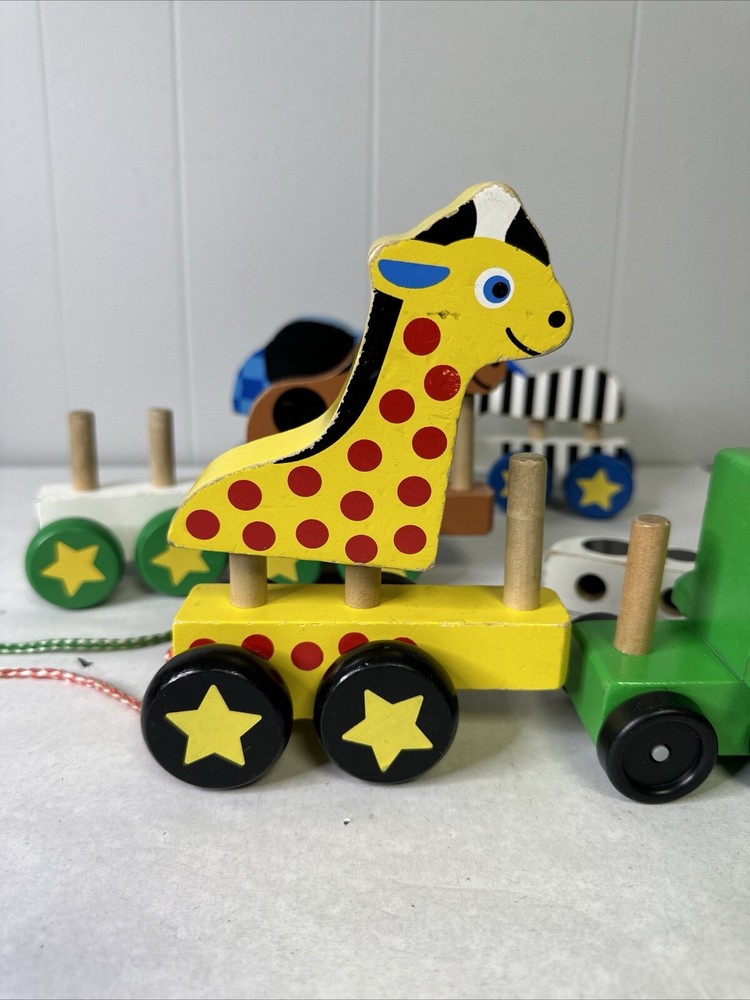 Melissa And Doug Pull Along Zoo Animals Toy