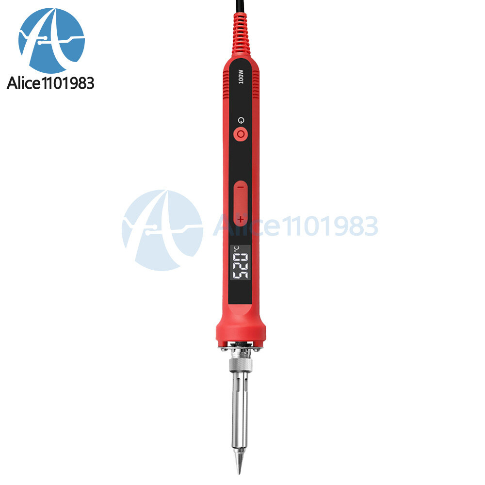 100W Electric Soldering Iron Digital Adjustable Temp Inter Heated Welding Iron