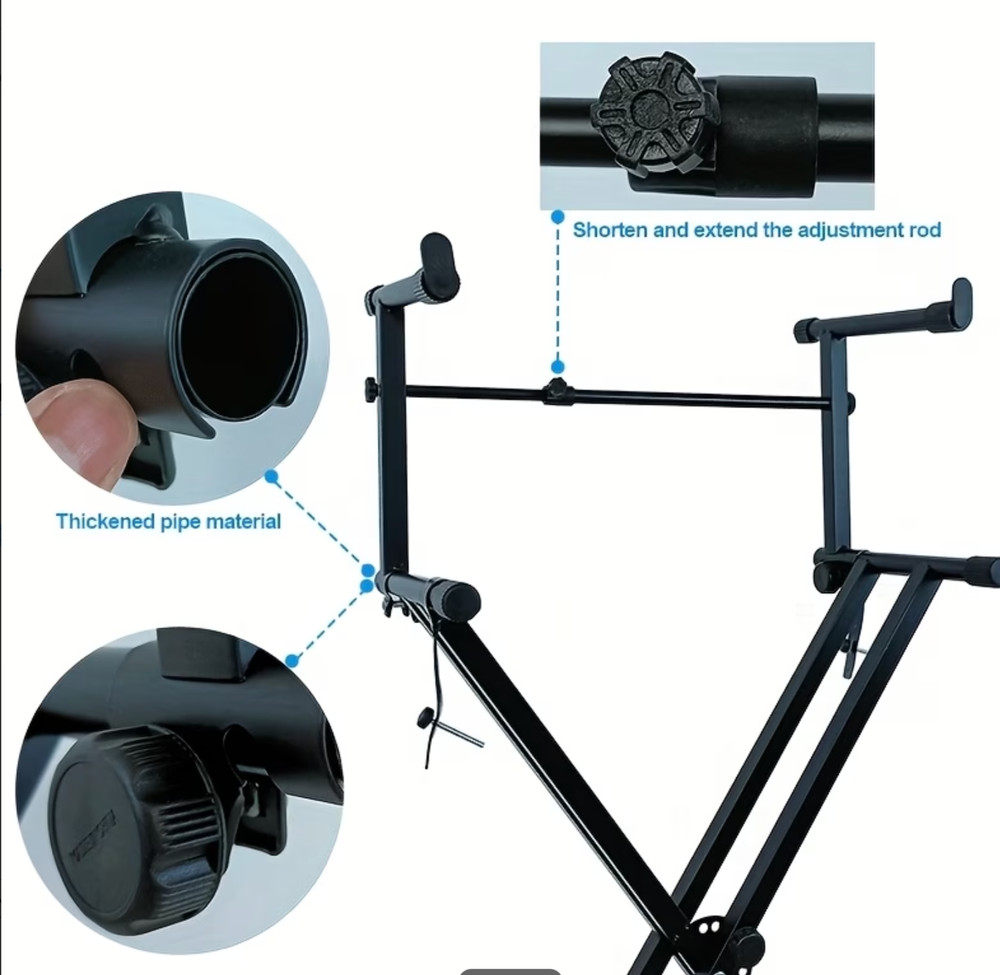 Stand for electric piano.