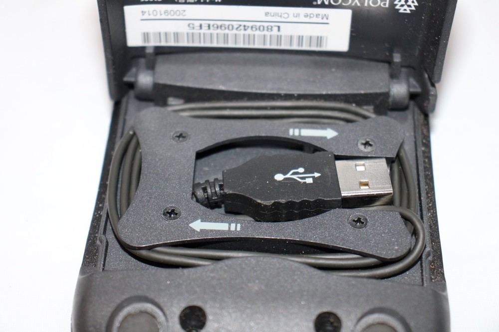 Polycom USB Communicator C100S BLACK For Zoom Skype Telephone Speaker