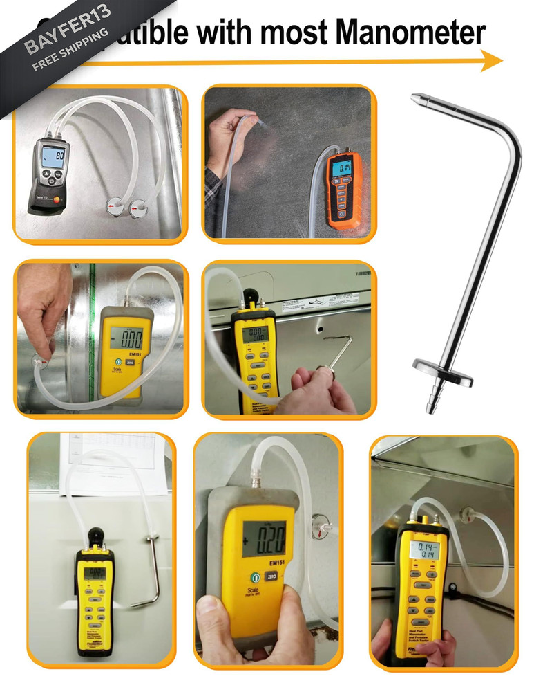 ZIBOO ASP2 Static Pressure Probes (Two-Pack)