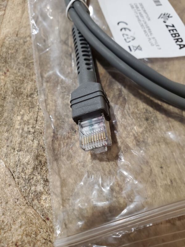 NEW Zebra CBA-U21-S07ZBR USB Data Transfer Cable - USB for Barcode Scanner 7 ft