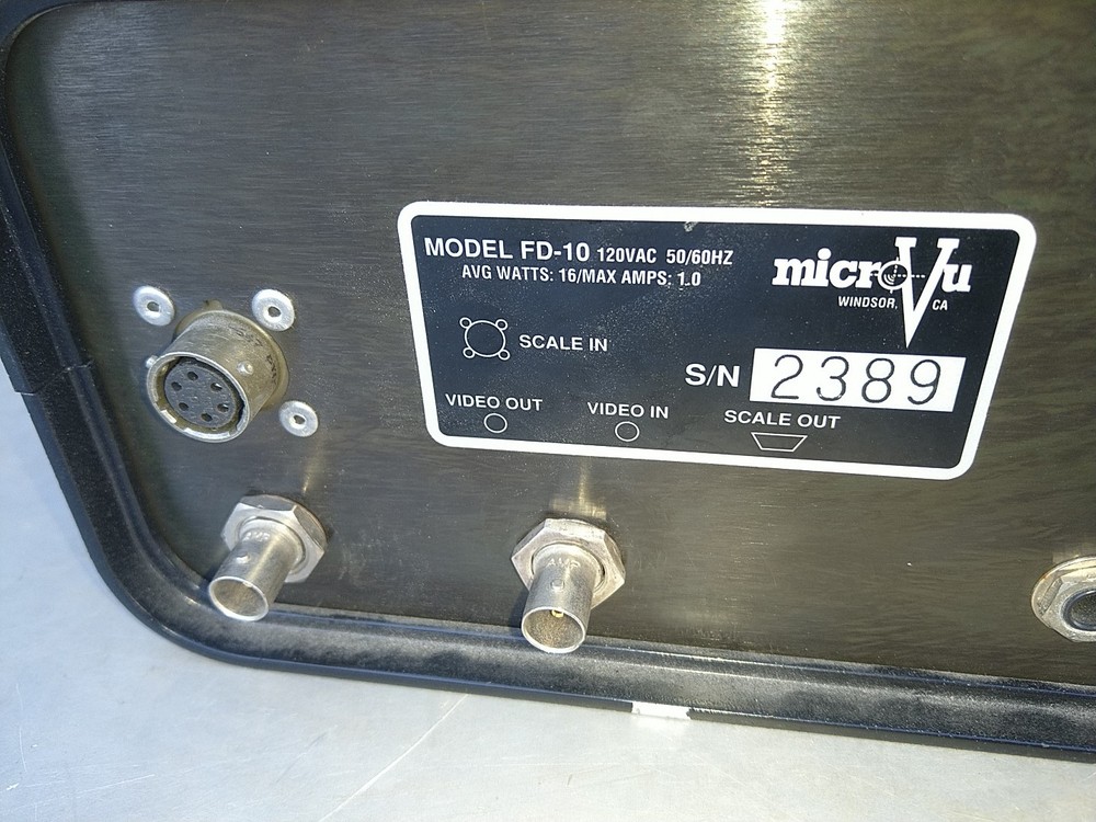 MICRO-VU FD10 VIDEO FOCUS DETECTOR with Power Cord