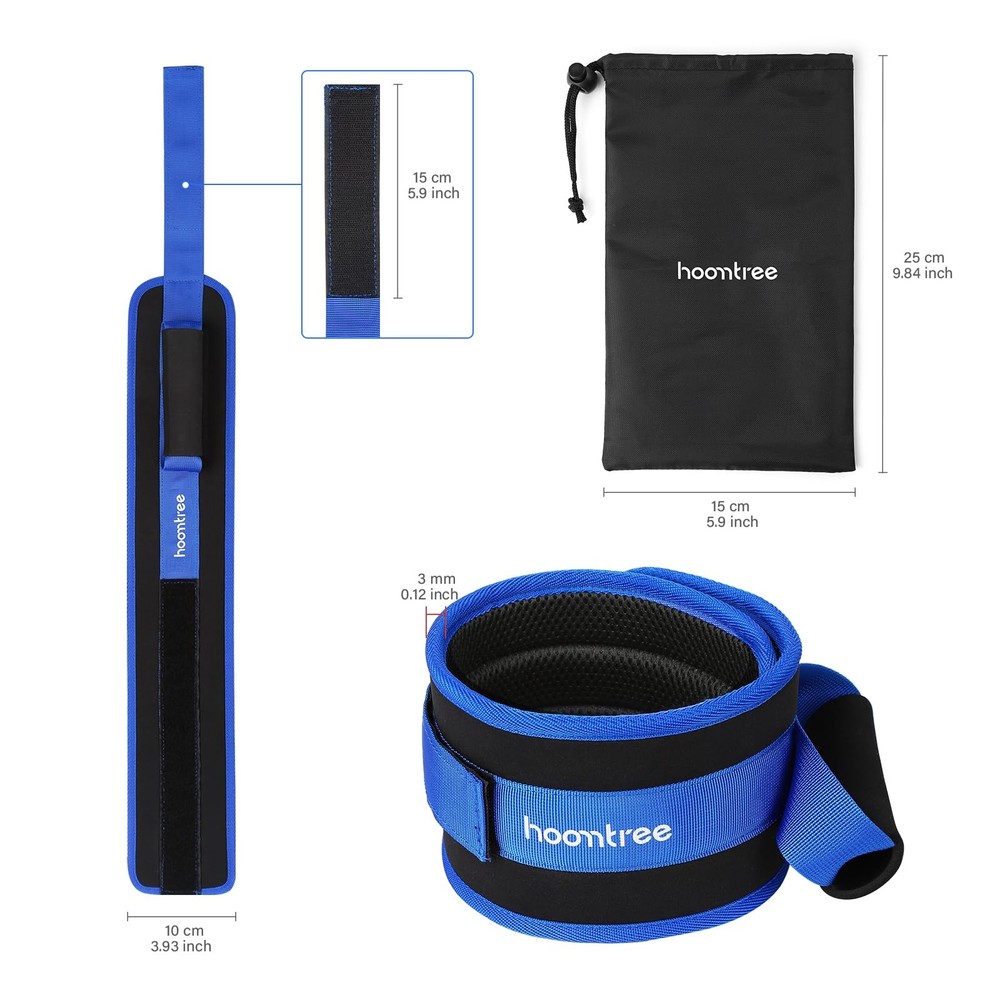 Hoomtree Leg Lifter Strap for Limited Mobility,Thigh 1 pc, Blue