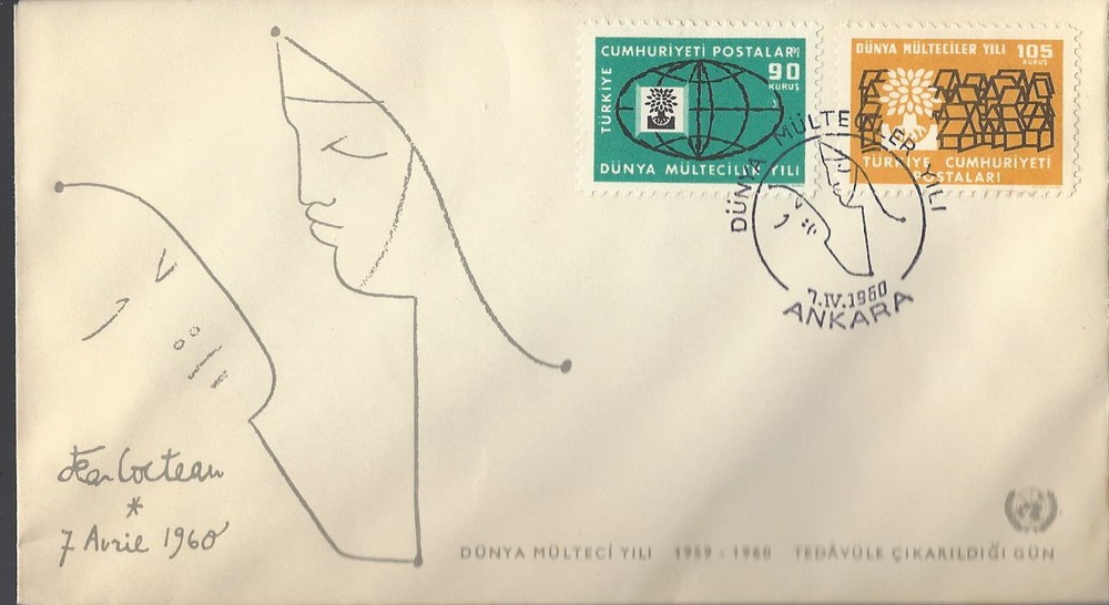 1960 Turkey Dunya Multeci Yili Postal Cover