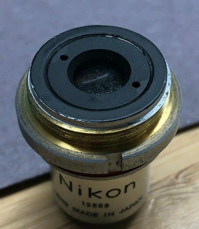 Nikon Japan 12558 4x, 0.1 microscope objective lens