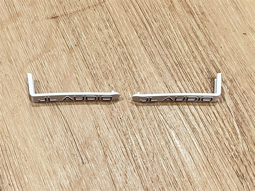 Pair of JL Audio Speaker Badges/Emblems - White