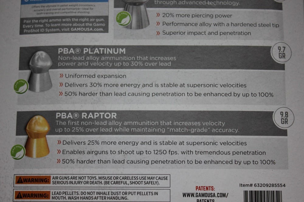 Gamo Performance Pellets Combo Pack .22 Cal-4 Varieties-63209285554