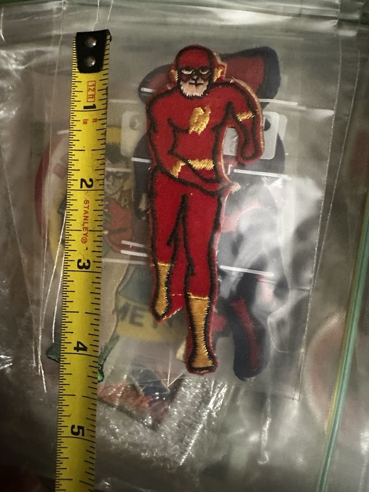 RARE 1 MARVEL PATCH “VINTAGE FLASH” HARD TO FIND SEW-ON NICE OLD PATCH B/O