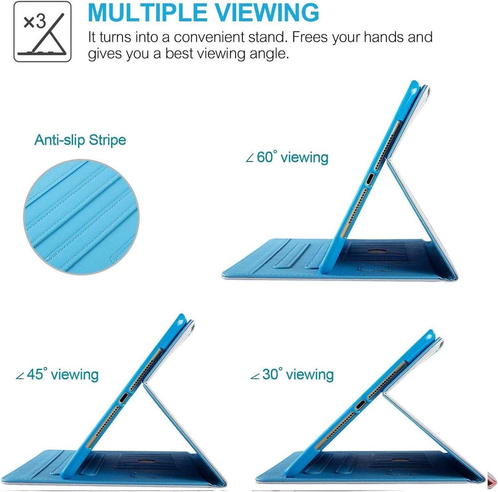 Case for Galaxy Tab A11+ Plus 2026, Smart PU Leather Folio Multi-Angle Stand Cov