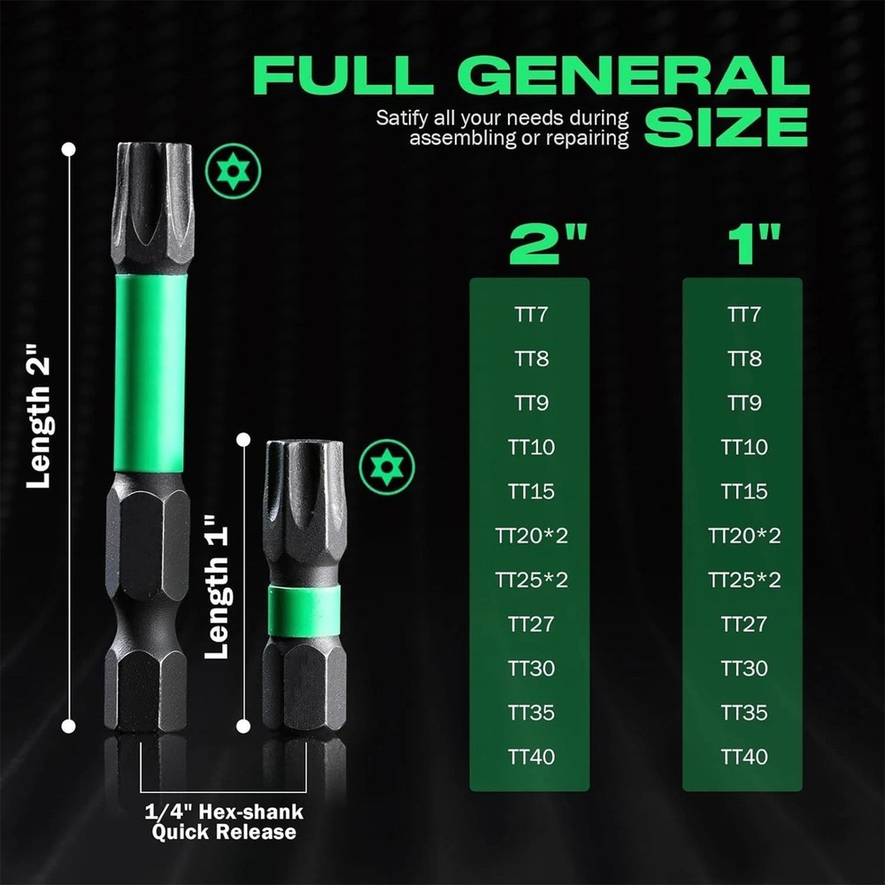 Torx Bit Security Torque Drill Kit Tamper-Proof Torx Bit Set For Lovable