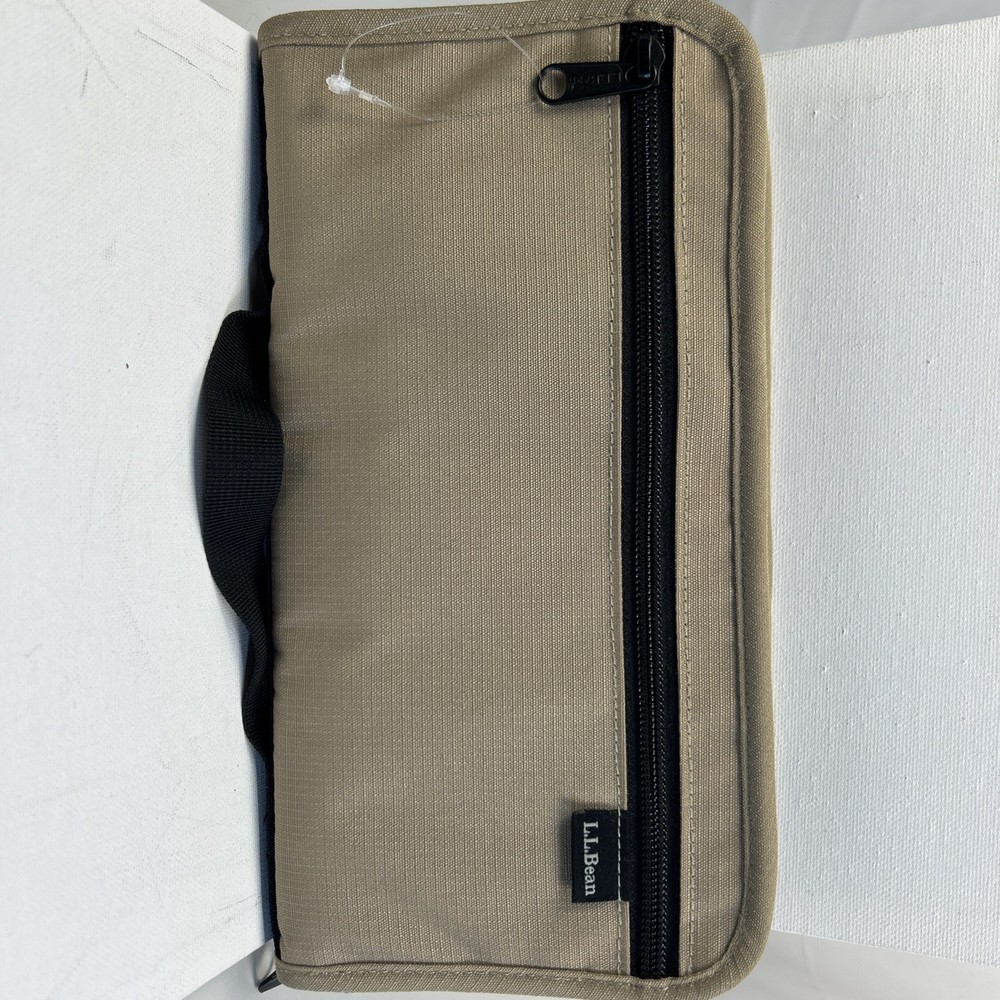LL Bean Full Zip Personal Organizer Brown