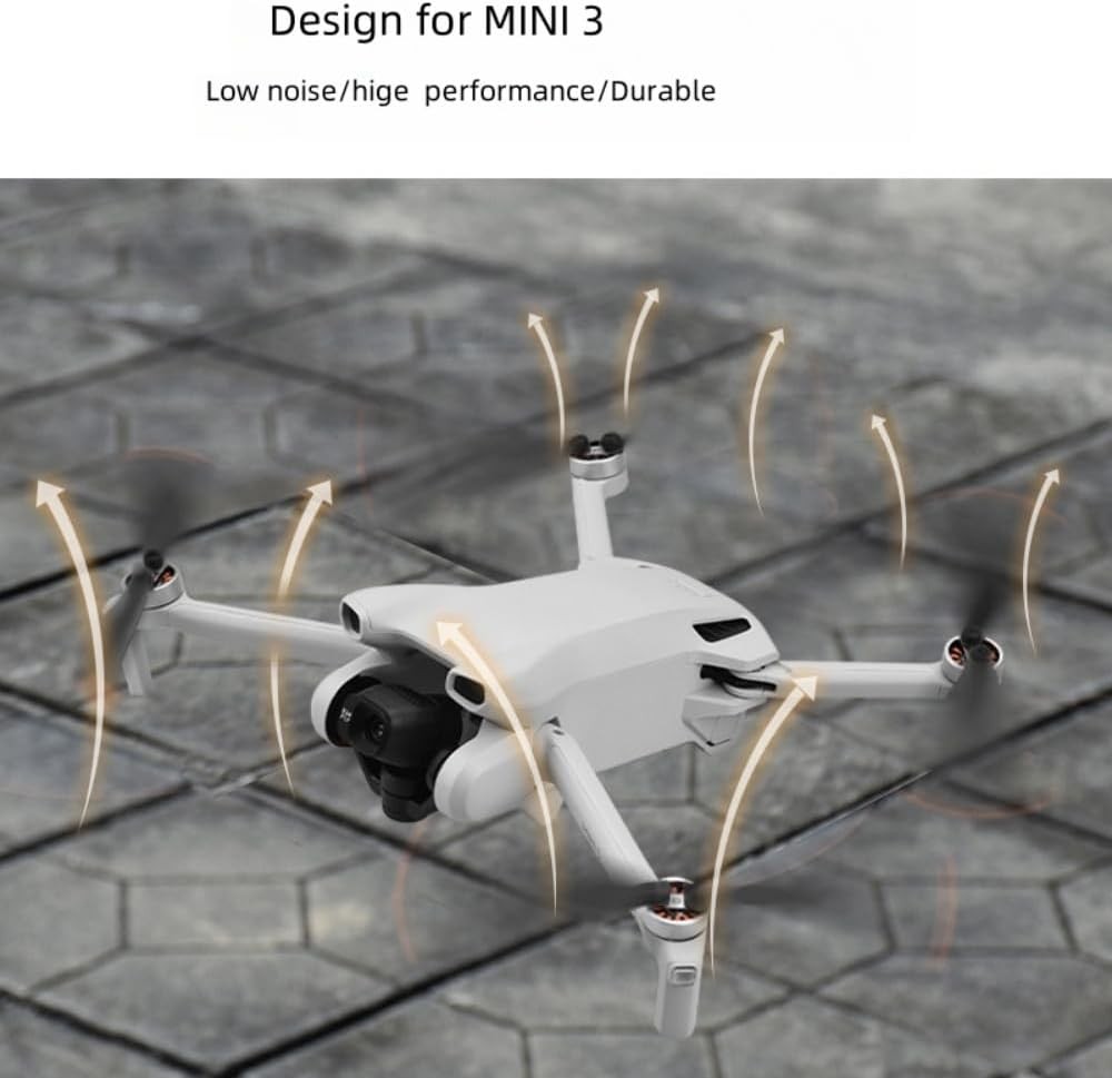 16 pcs Mini 3 propllers with scresws Quick Release Drone Blades Compatible...
