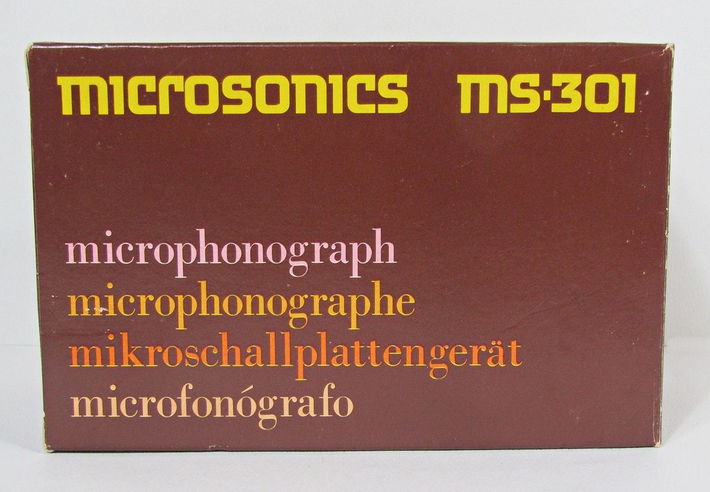 Microsonics MS-301 Mini Player Vintage Microphonograph