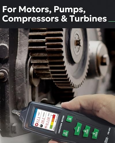 Digital Vibration Meter – VM-422 Industrial Vibrometer Vm-422 Built-in Sensor