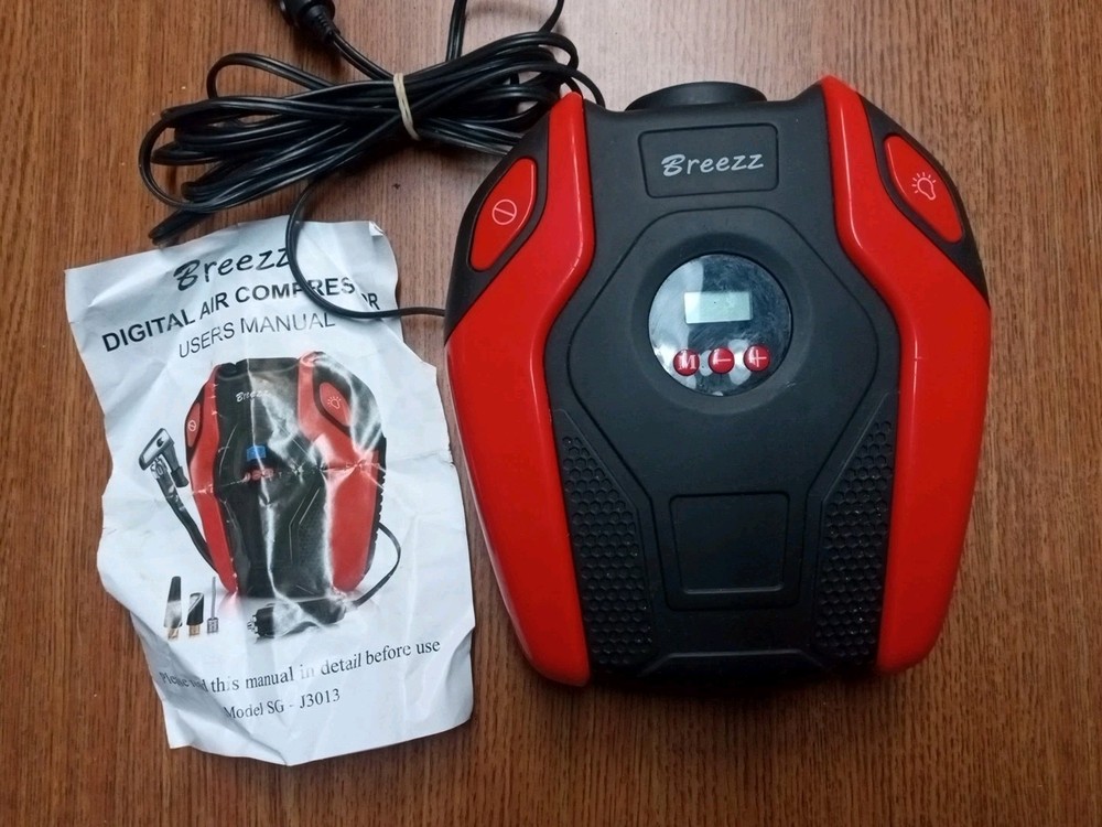 Breezz 12V Digital 150psi Air Compressor Model SG-J3013w  - Works