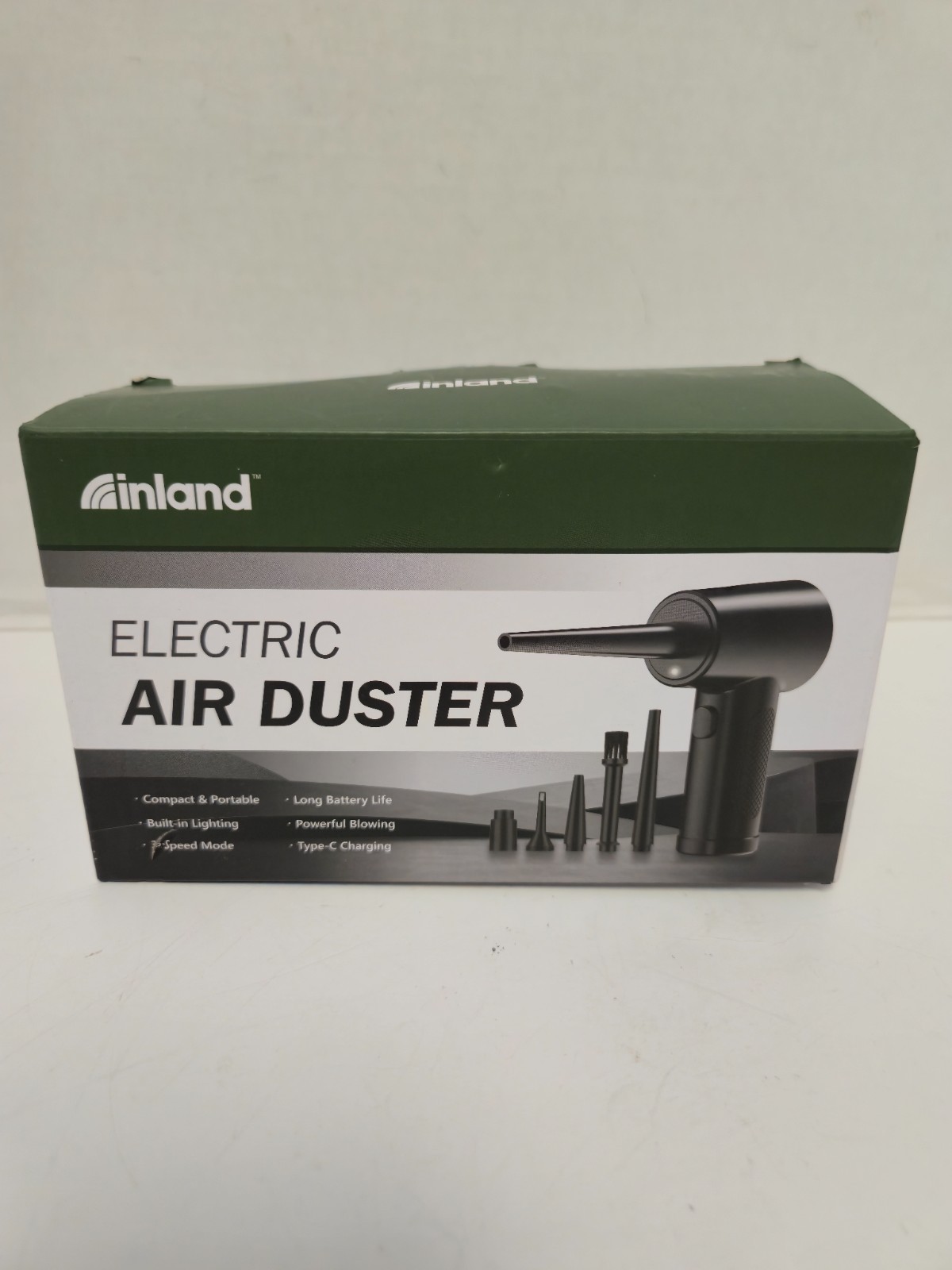 Inland Cordless Electric Air Duster With Accessories