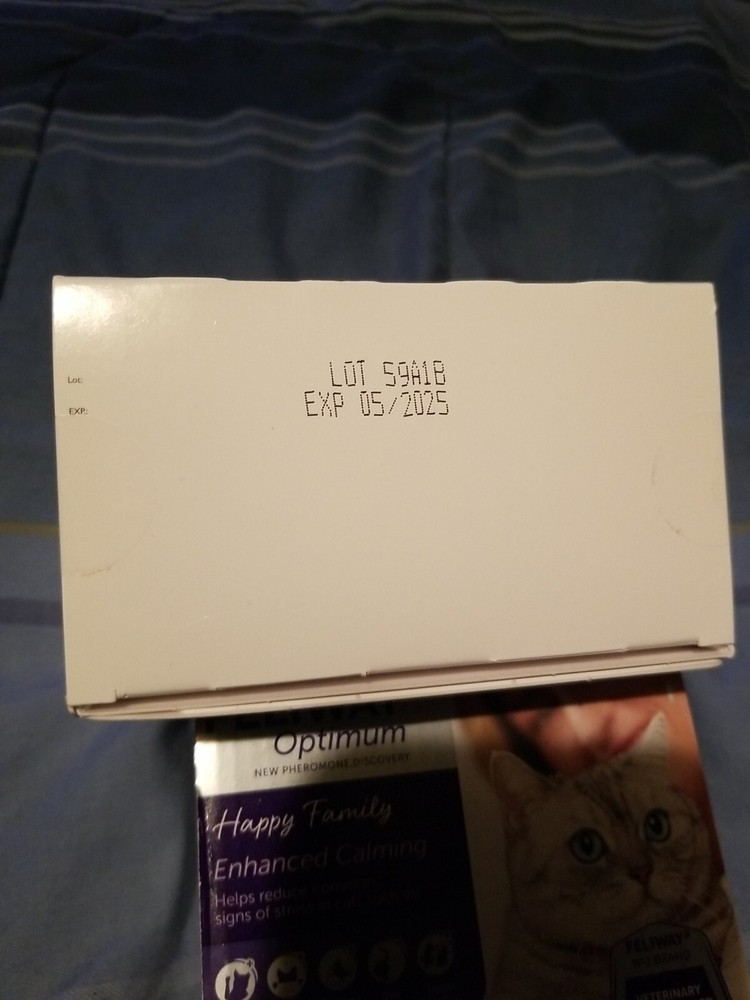 Feliway Optimum Cat Calming Pheromone Diffuser 30 Day+3 Refills -Exp 2025