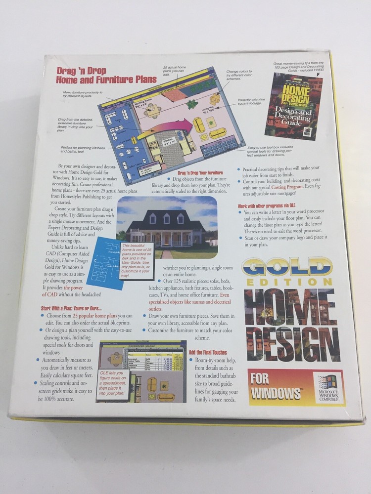 Gold Edition Home Design (1993, CD-ROM, Computer Software)