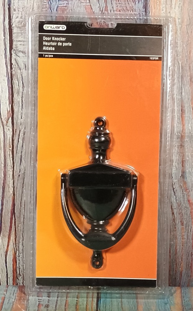 Onward Door Knocker - BLACK - NEW