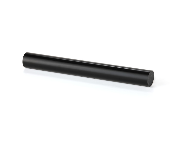 1 ft. Juma Black Colored Rod - Pool Cue Material Solid Rod 35mm/1 3/8" diameter