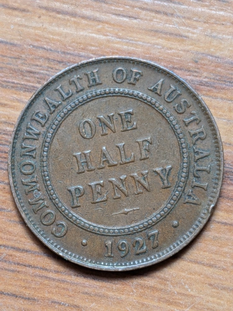 1927 AUSTRALIA Half PENNY