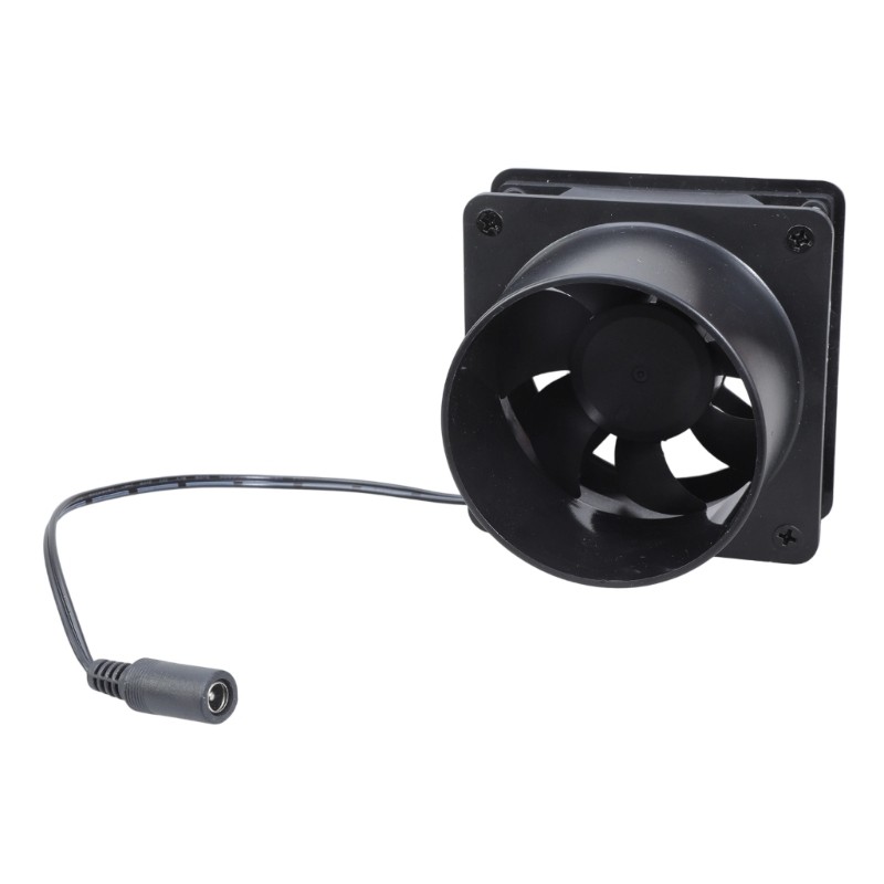 12V 8cm Inline Duct Fan With Speed Controller Powerful Ventilation Exhaust