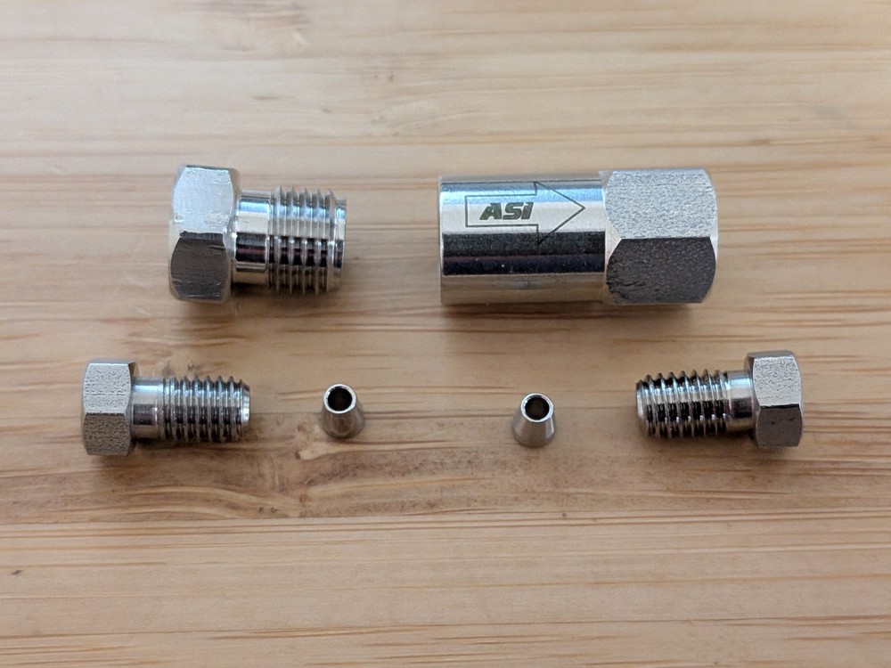 HPLC/UHPLC Precolumn Filter Assembly - ASi 850-1027-188 - Includes New Ferrules