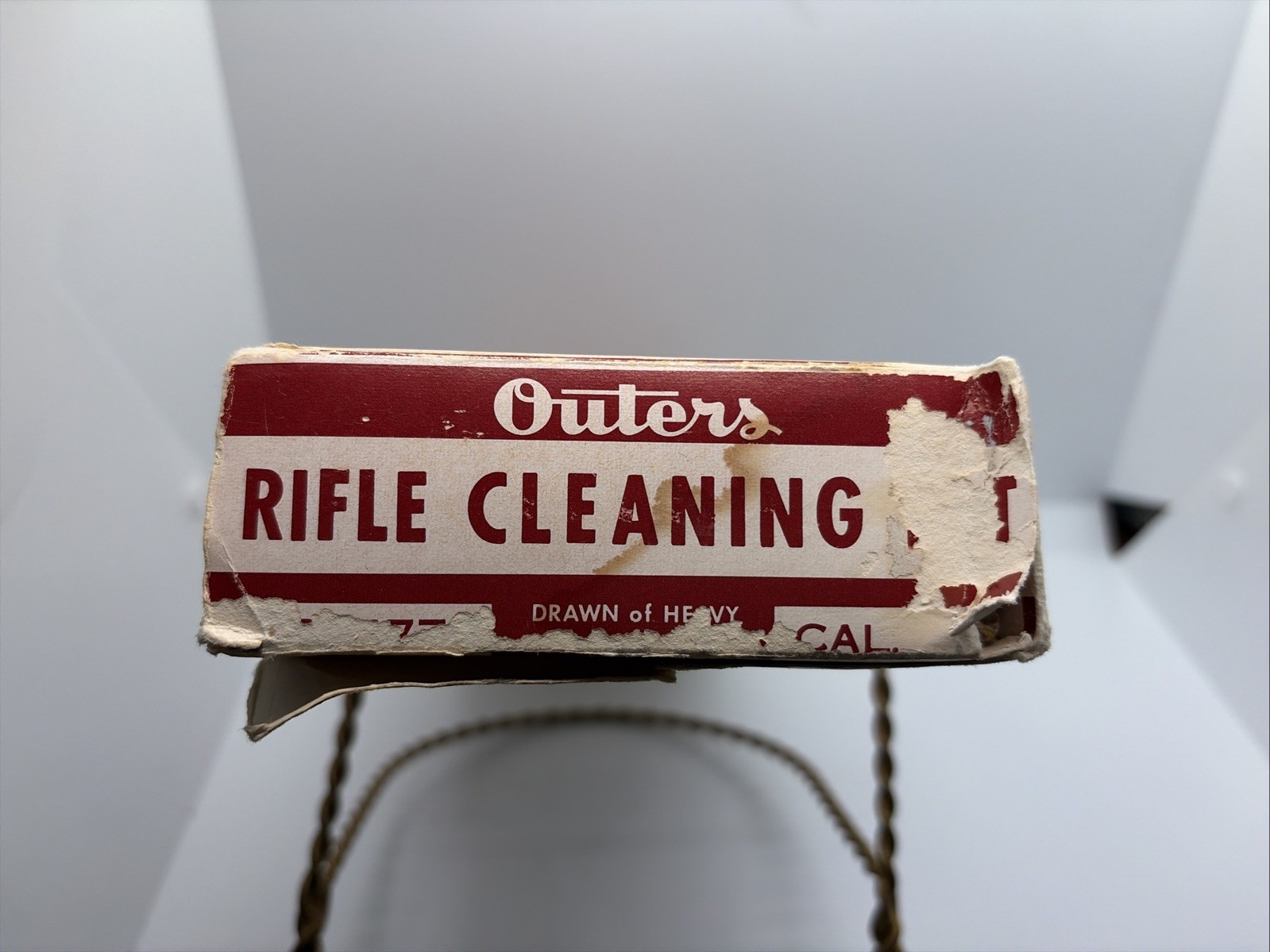 VTG Outers Gunslick No. 477 Rifle Cleaning Kit 22 In Original Box Red Tin (13)