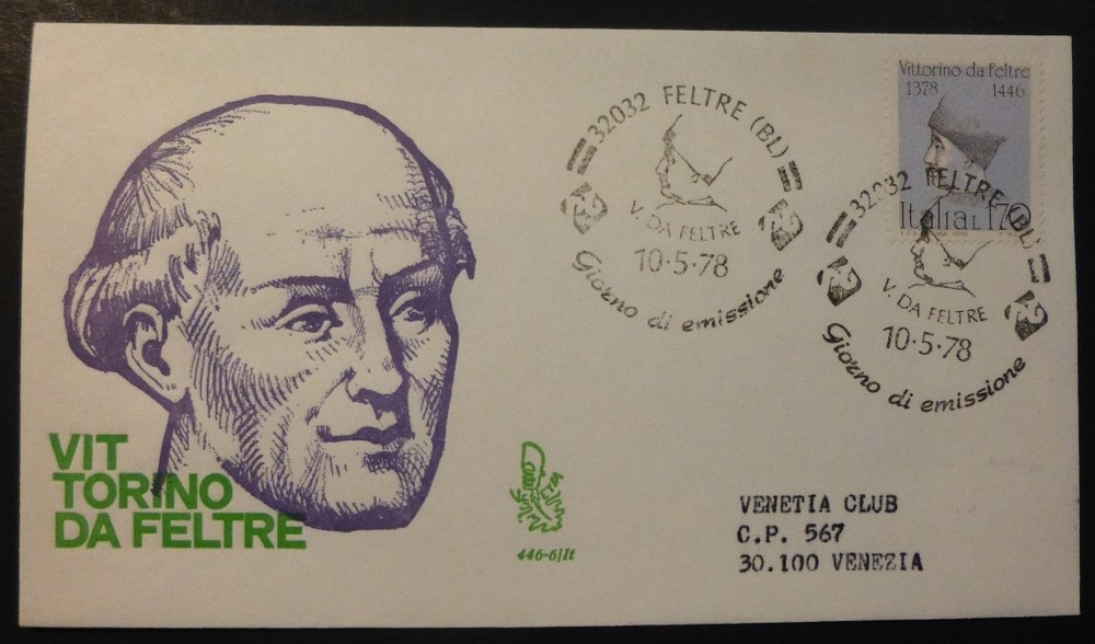 FDC - VENETO - FELT VICTORINO - BELLUNO - 1978