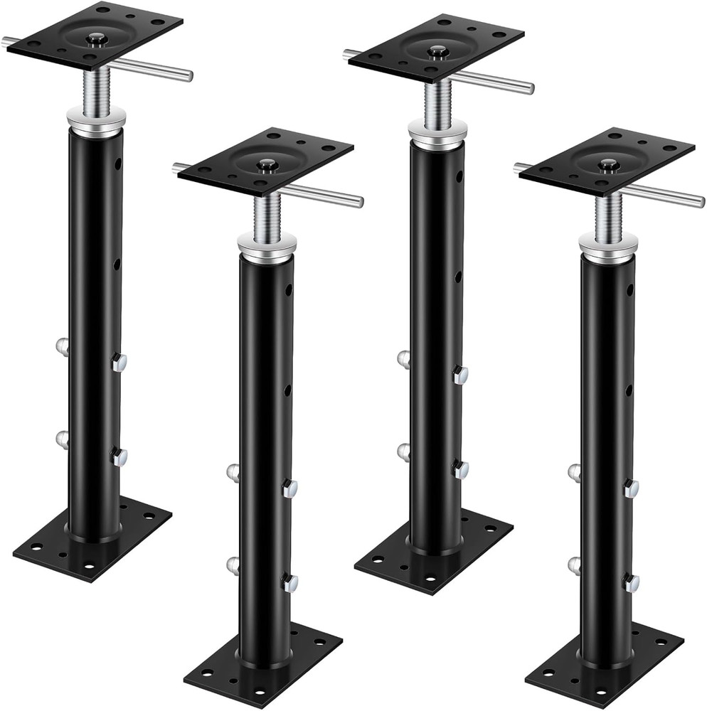2 Pcs Adjustable Jack Post, 19"-36" Height Range, Basement Floor House Screw Jac