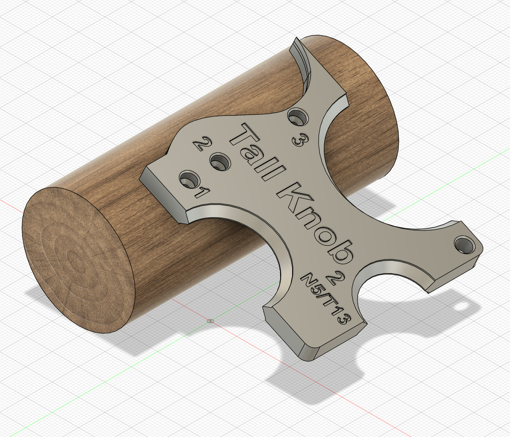 Stanley No 5 Type 13 Hand Plane Tall Knob Template