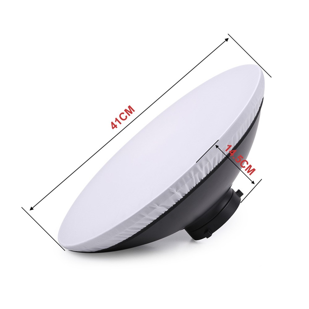 41cm Beauty Dish Reflector Strobe Lighting For Mount