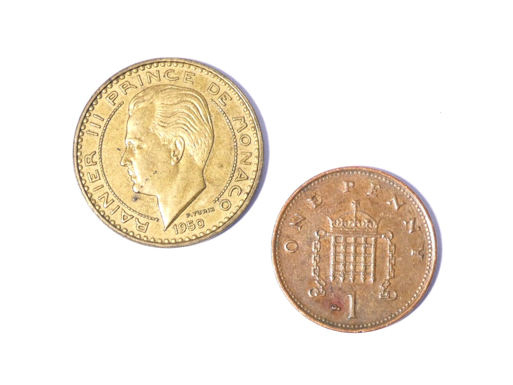 1950 Monaco 20 Francs Coin #GC94