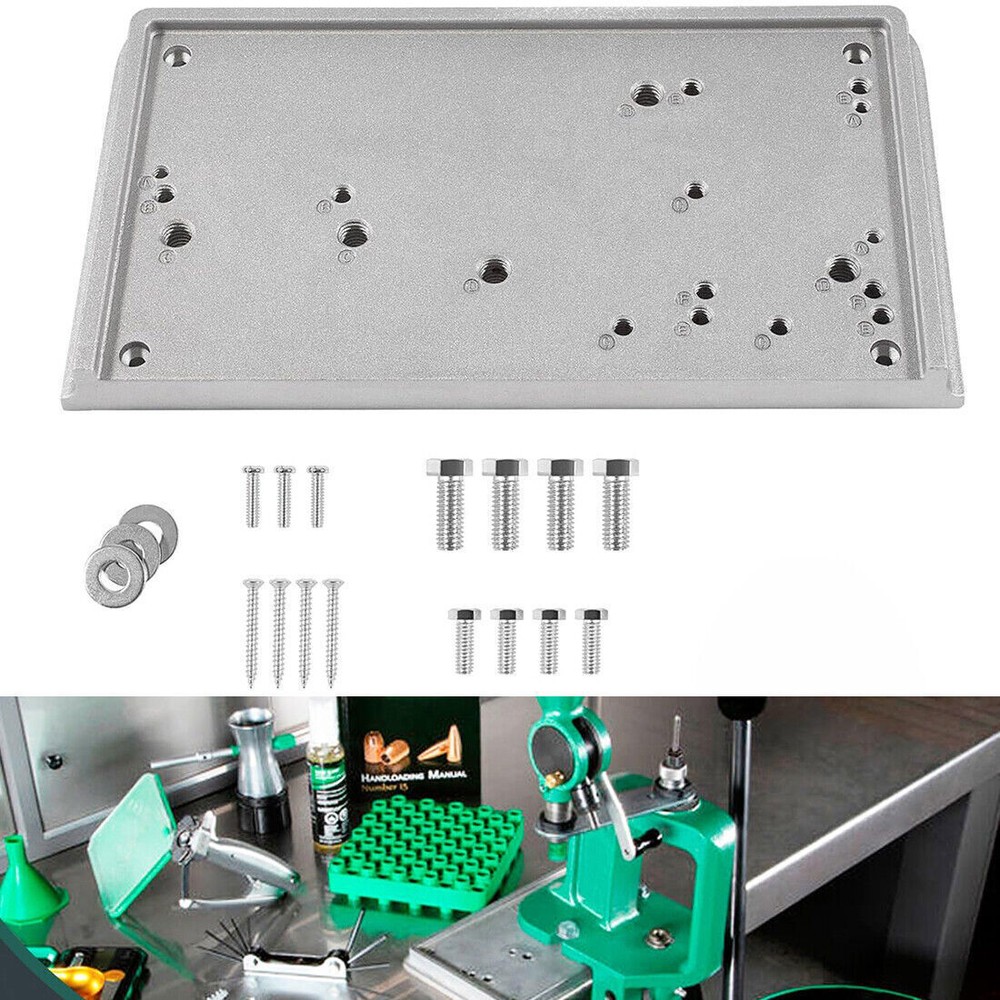For RCBS Cast Aluminum 9282 Accessory Base Plate 3 Grey Shell Holder Accessory