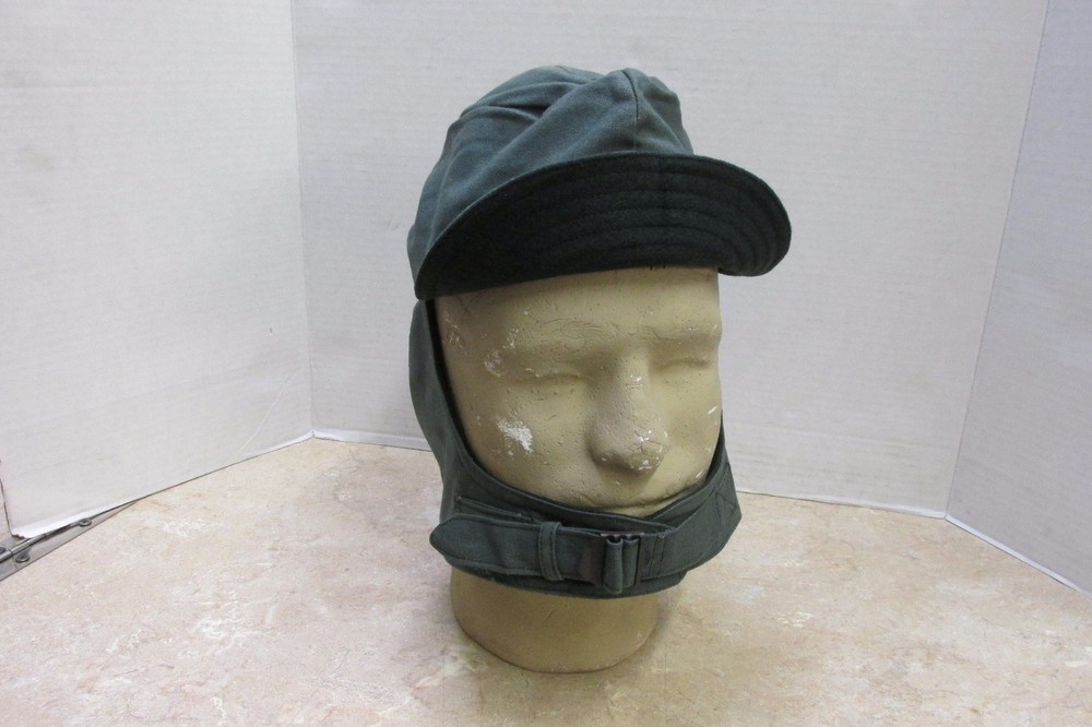 WW2 CCC COLD WEATHER FIELD CAP HAT M1907 TYPE WOOL LINING GREEN DATED 1940 6 7/8