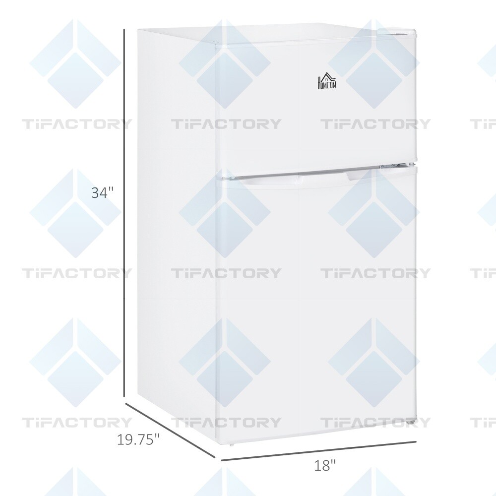 3.2 Cu.Ft Compact Refrigerator with Adjustable Shelf, Adjustable Thermostat